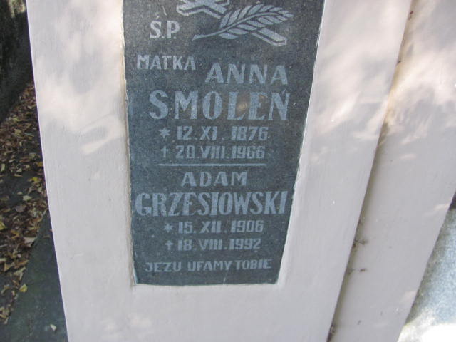 Adam Grzesiowski 1906 Jarosław - Grobonet - Wyszukiwarka osób pochowanych