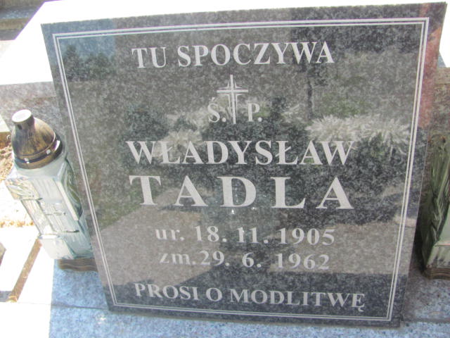 Władysław Tadla 1905 Jarosław - Grobonet - Wyszukiwarka osób pochowanych