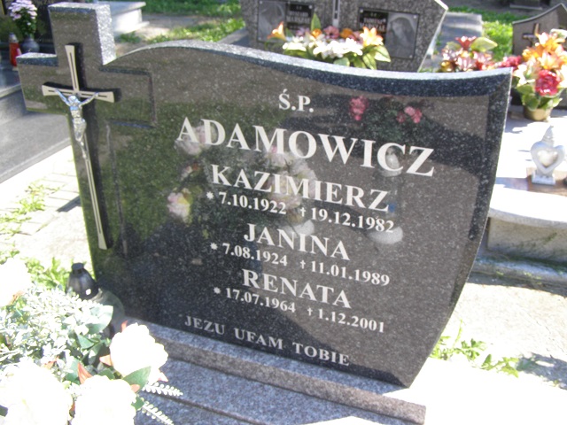 Renata Adamowicz 1964 Jarosław - Grobonet - Wyszukiwarka osób pochowanych